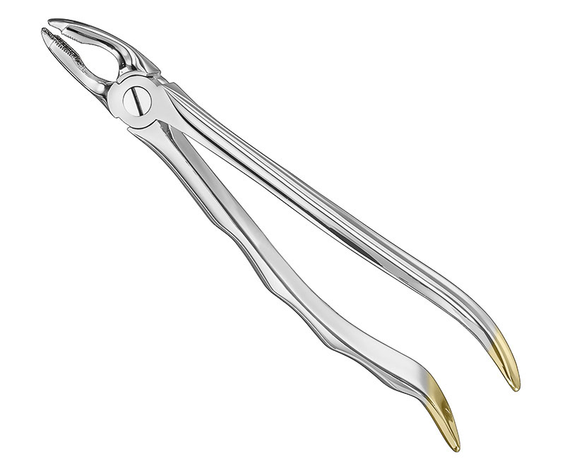 Extracting forceps, anat.