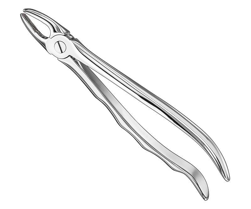 Extracting forceps, anat.