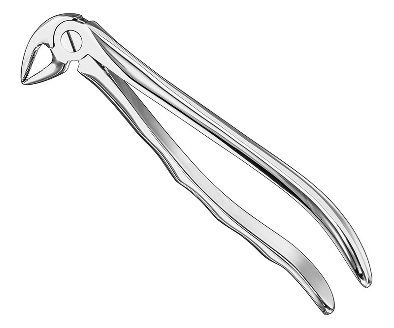 Extracting forceps, anat.
