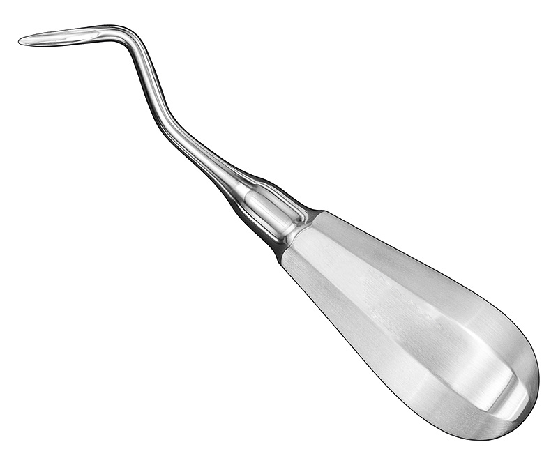 FLOHR, root elevator, angled, size 4