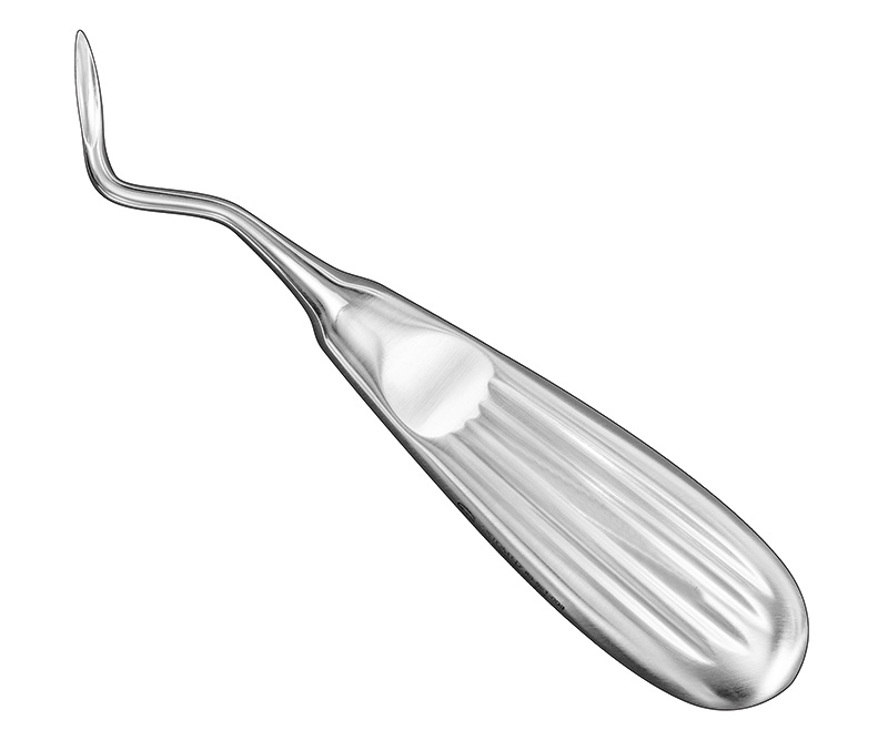 HYLIN, root elevator, angled, 3 mm