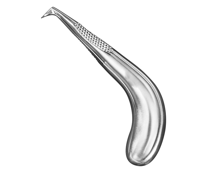 Septum lancet, angled, pistol handle