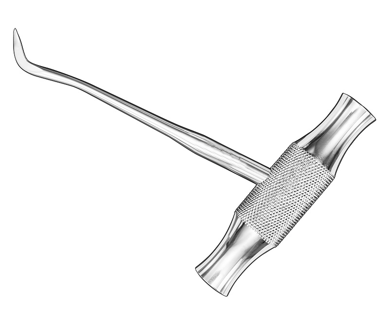 BARRY, root elevator, sz.350, cross handle